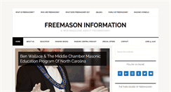 Desktop Screenshot of freemasoninformation.com