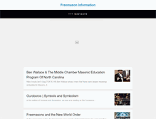 Tablet Screenshot of freemasoninformation.com